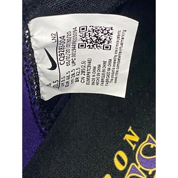NIB Nike LeBron 18 Lakers Basketball Shoes Sneakers Black Purple Men\'s Size 10.5 main image 4